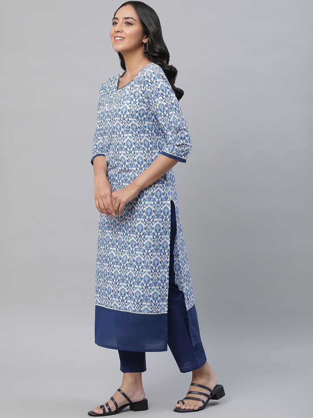 Aurelia Women Cotton Floral Printed kurta