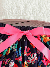YK Girls Printed Top With Skirt Clothing Set