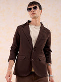 The Indian Garage Co Cotton Slim-Fit Cotton Single-Breasted Blazer