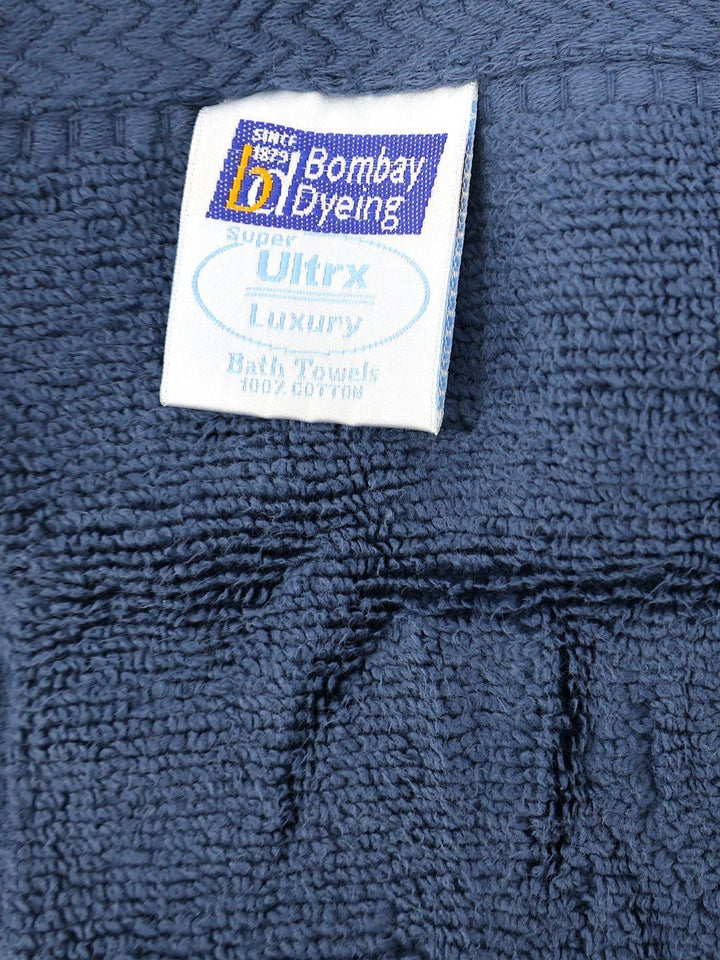 BOMBAY DYEING Blue 3 Pcs Pure Cotton 650 GSM  Face Towel