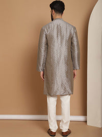 Anouk Ethnic Motifs Embroidered Straight  Kurta with Churidar