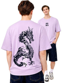 ADRO Men Printed Drop-Shoulder Sleeves T-shirt