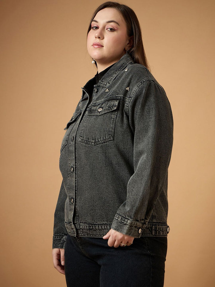 SASSAFRAS Curve Women Denim Jacket