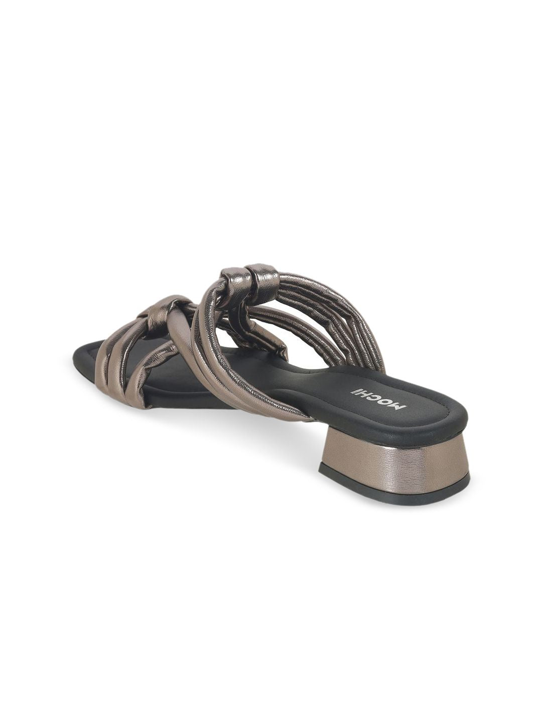 Mochi Women Colourblocked Block Heel Sandals