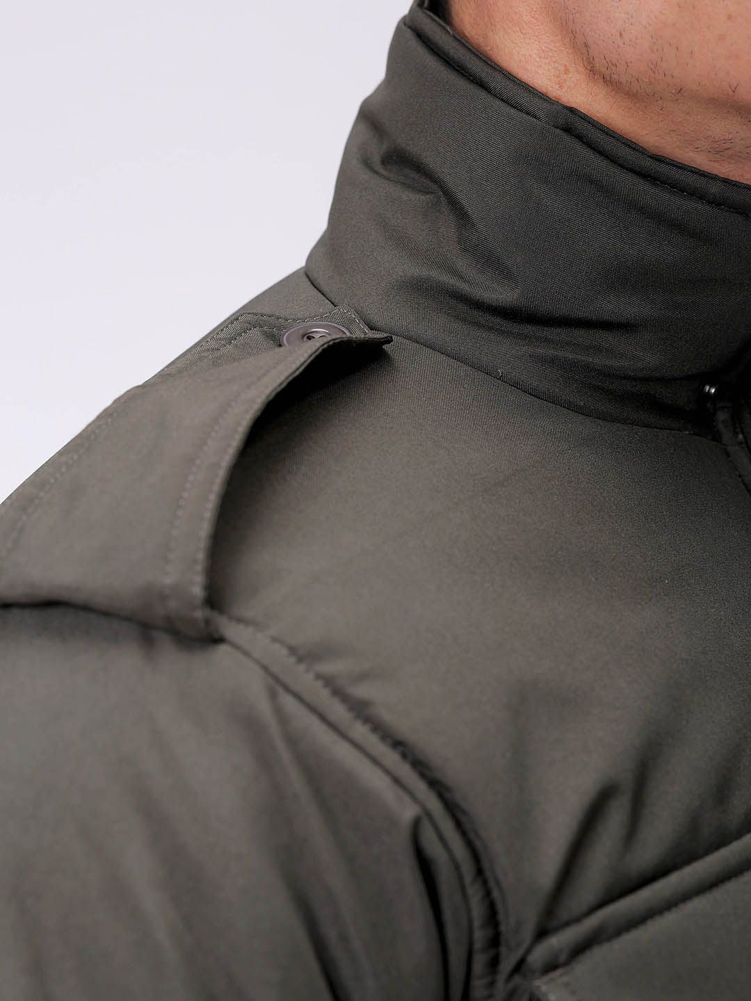 The Indian Garage Co Men Slim Fit Military Bomber Utility Jacket