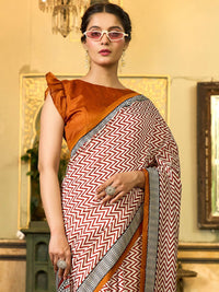 Saree mall Art Silk Block Print Sarees