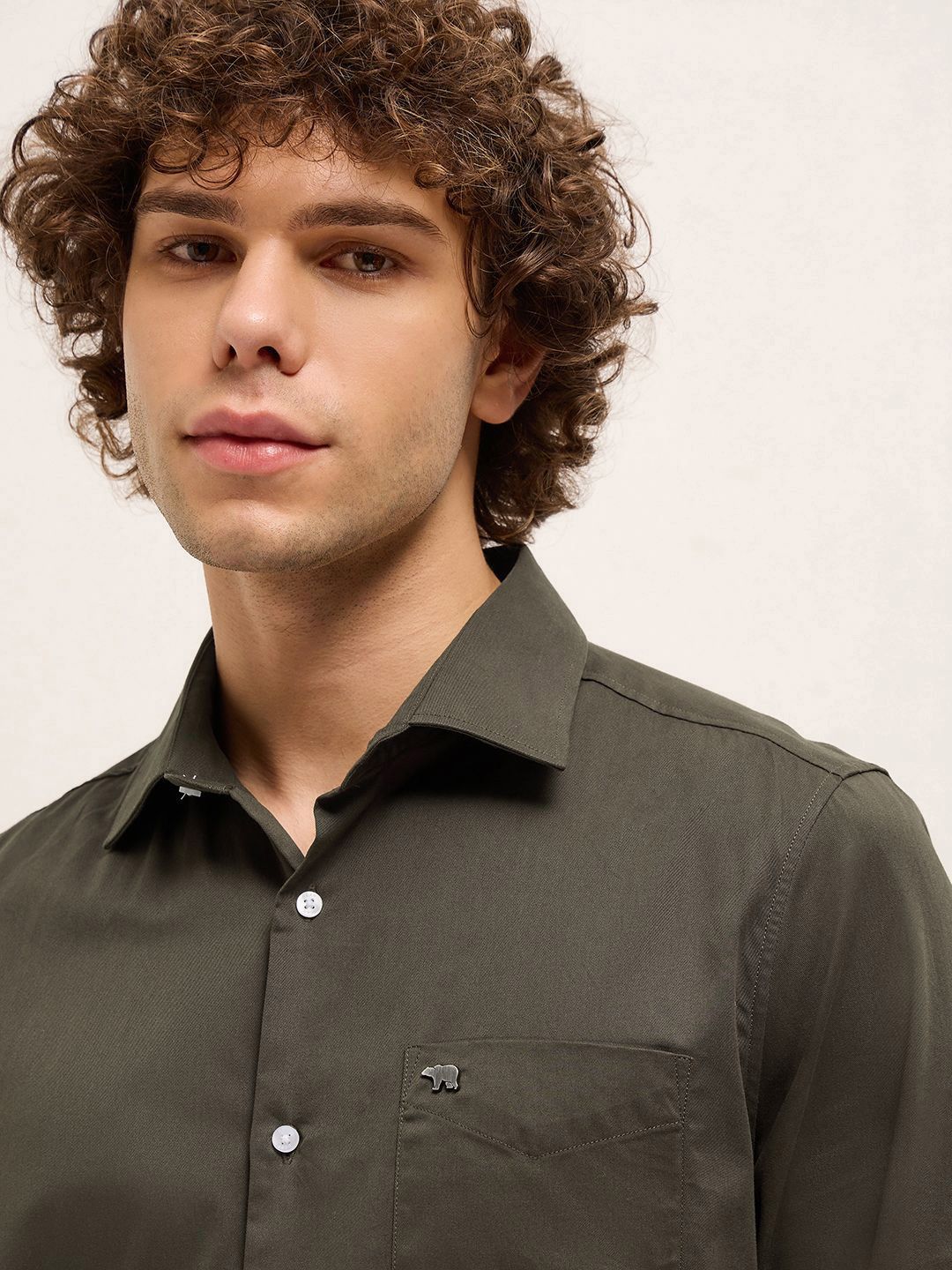 THE BEAR HOUSE Men Tailored Fit Opaque Formal Shirt