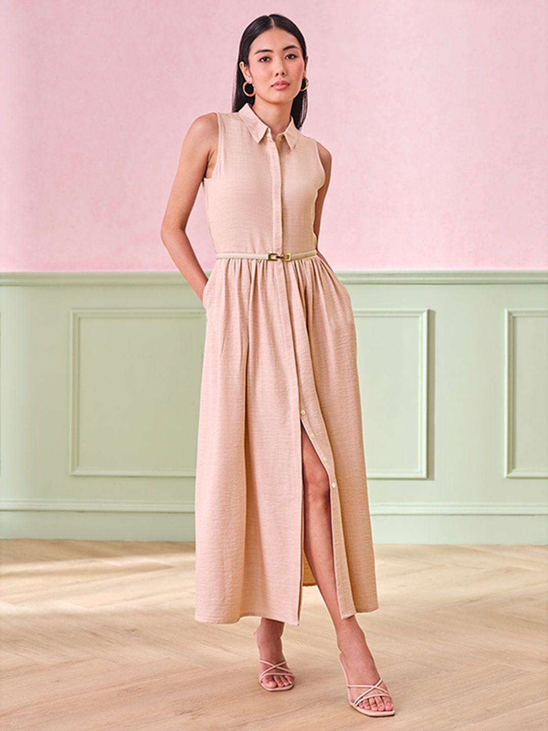 AND Women Shirt Maxi Dress