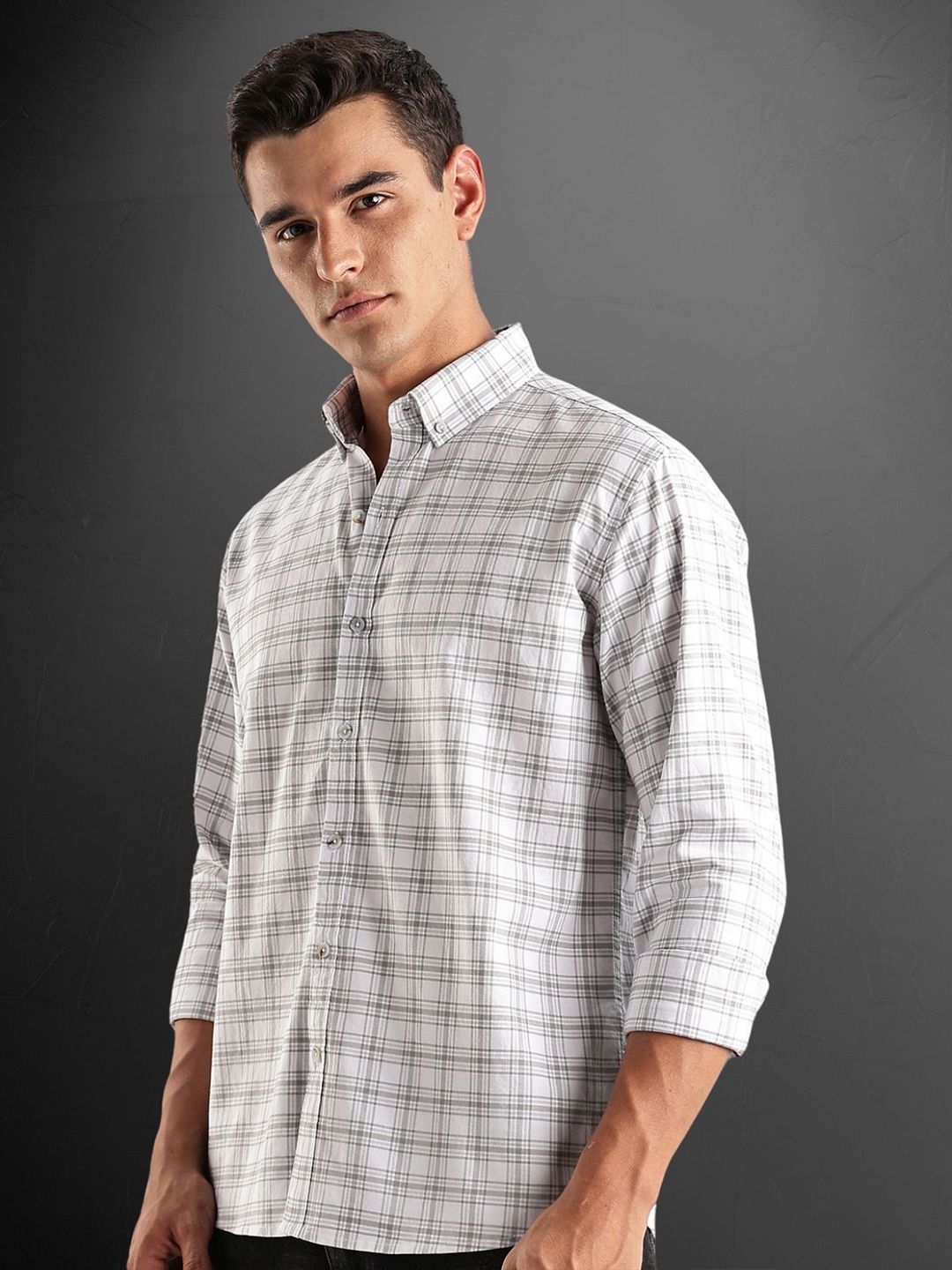 ADRO Standard Tartan Checks Baju Kasual Kapas