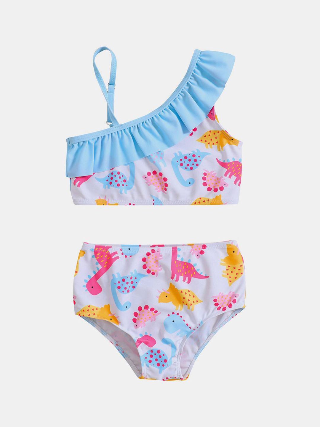 YK Infant Girls Printed Top & Briefs Swim Set