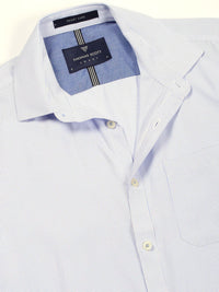 Thomas Scott Men Smart Spread Collar Micro Checked Cotton Formal Shirt