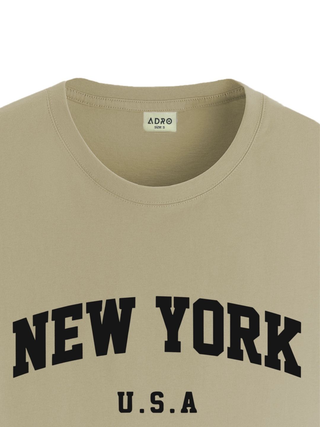 ADRO Men Typography Printed Applique T-shirt