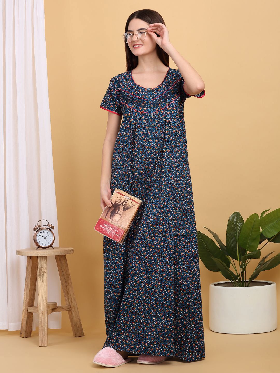 Sweet Dreams Printed Maxi Nightdress