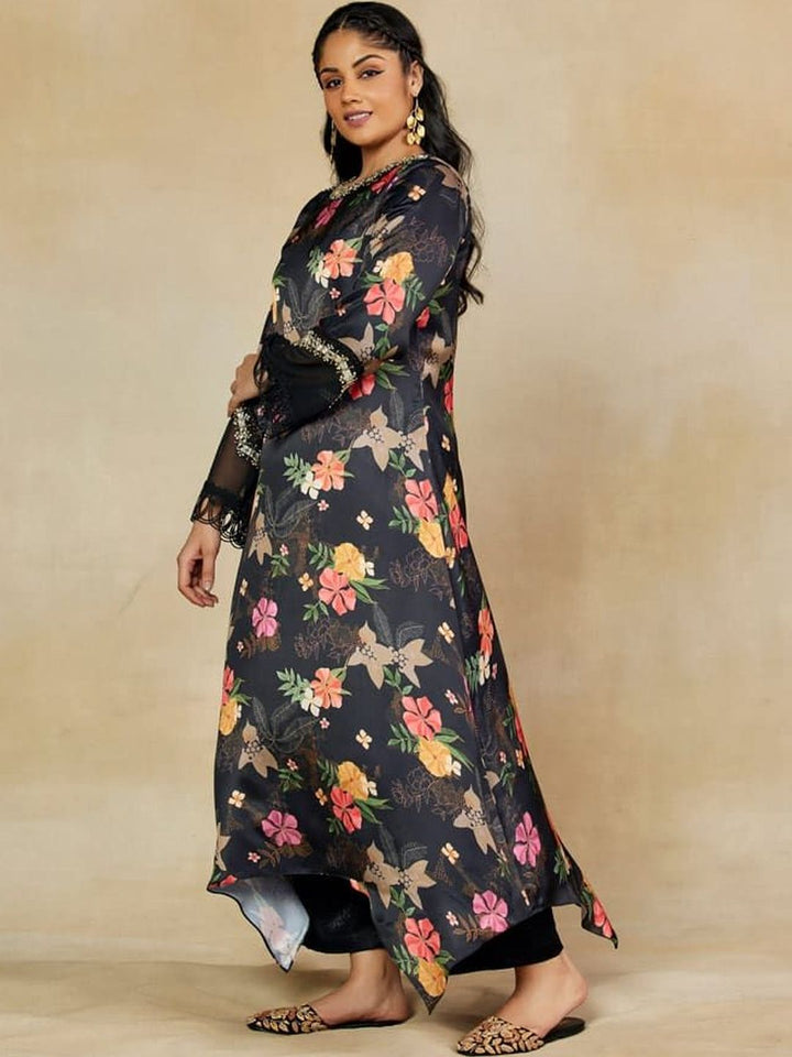 Mamicha Printed Round Neck Kurta Set
