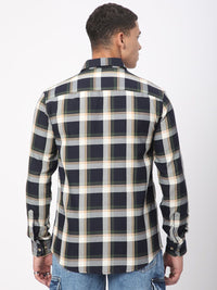 VASTRADO Men Classic Slim Fit Tartan Checks Opaque Checked Casual Shirt