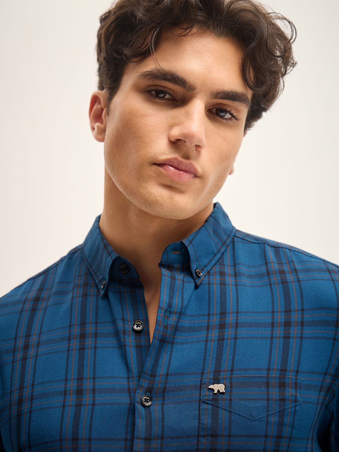 THE BEAR HOUSE Men Slim Fit Tartan Checks Opaque Checked Casual Shirt