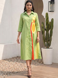 Mamicha Print Shirt Midi Dress