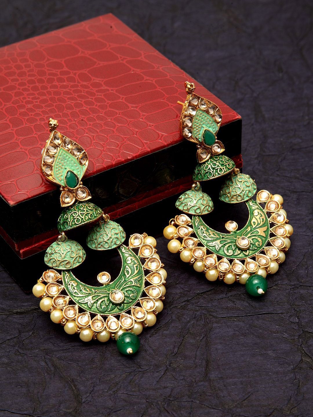 Anting-anting Drop Kontemporari Anouk Saduran Emas