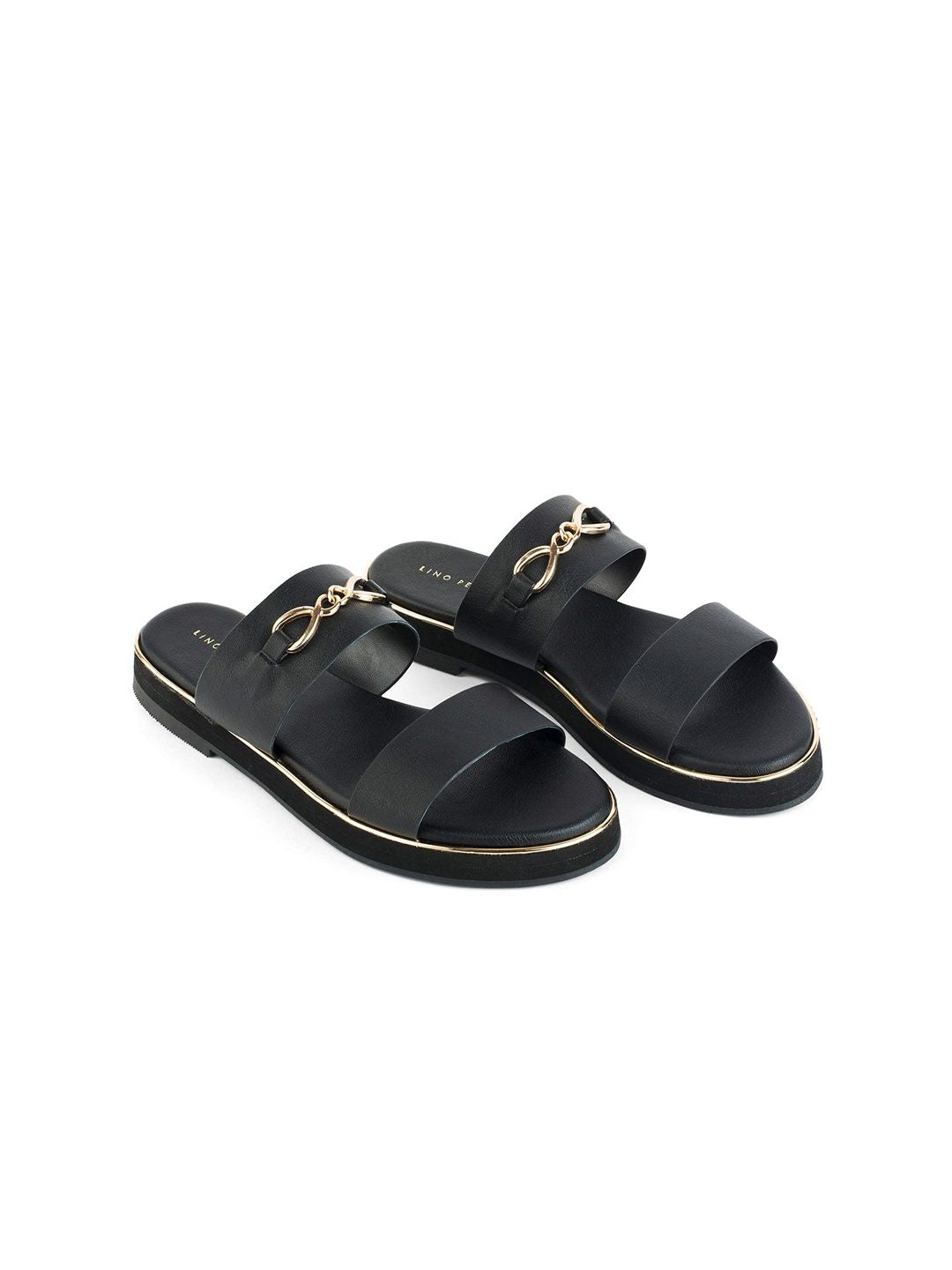 Lino Perros Women Open Toe Flats with Buckles