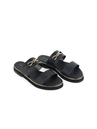 Lino Perros Women Open Toe Flats with Buckles
