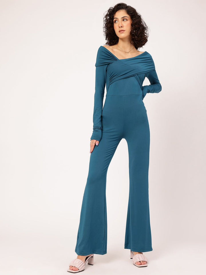 DressBerry Soft & Sleek Off-Shoulder Jumpsuit