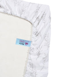 Myntra Elegant Homes White Floral 400 TC Bedsheet with 2 Pillow Covers