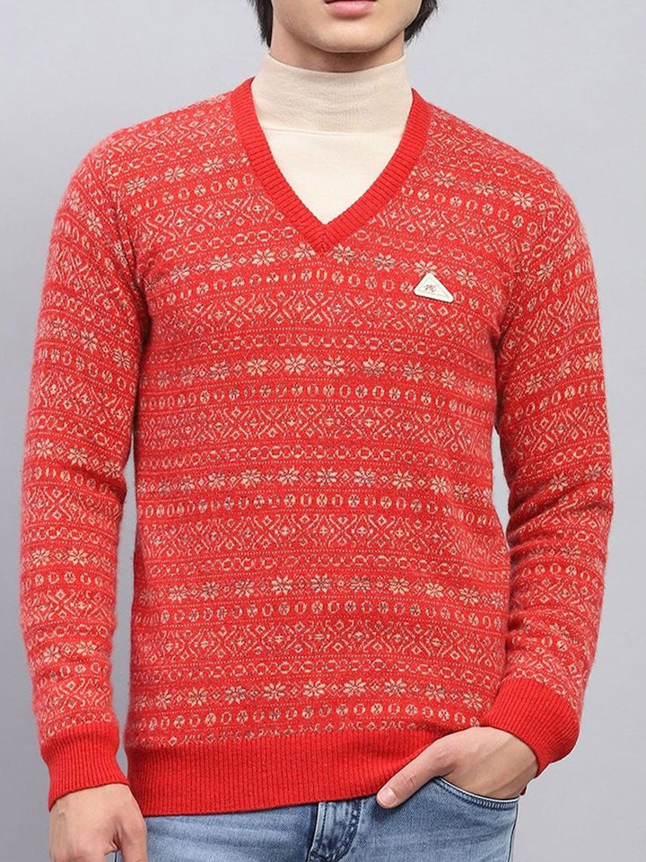 Monte Carlo Men V-Neck Woollen Pullover