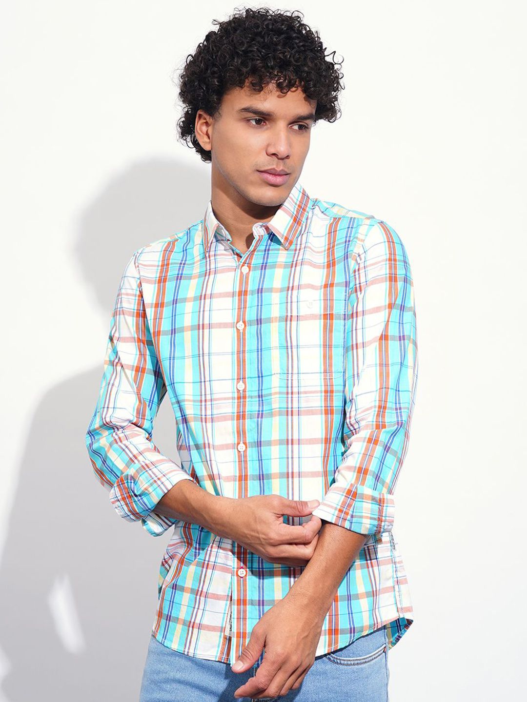 Being Human Men Classic Opaque Checked Casual Shirt