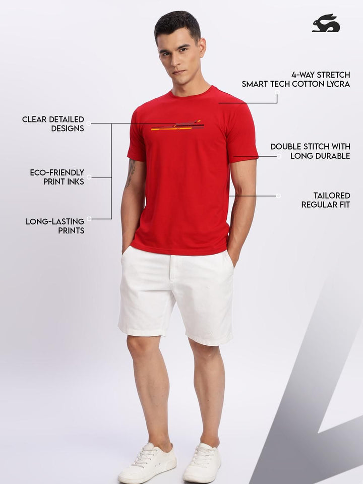 Tshirts Merah Lelaki ADRO