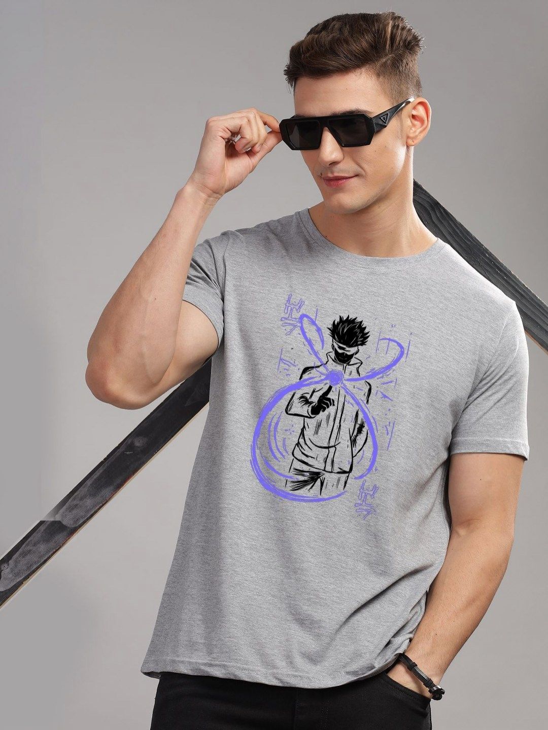 ADRO Men Graphic Printed Graphic Print Others Round Neck Cotton Tshirt