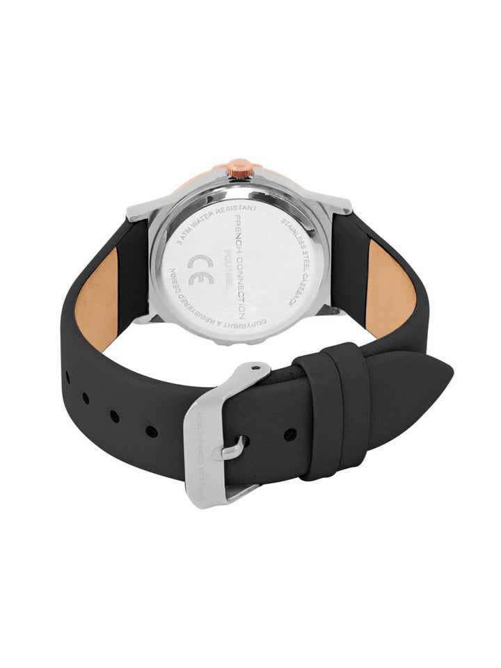 French Connection Women Dial & Leather Straps Analogue Watch FCU1BBL