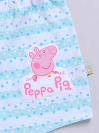 Moms Love Infant Girls Peppa Pig Printed Pure Cotton Fit & Flare Dress