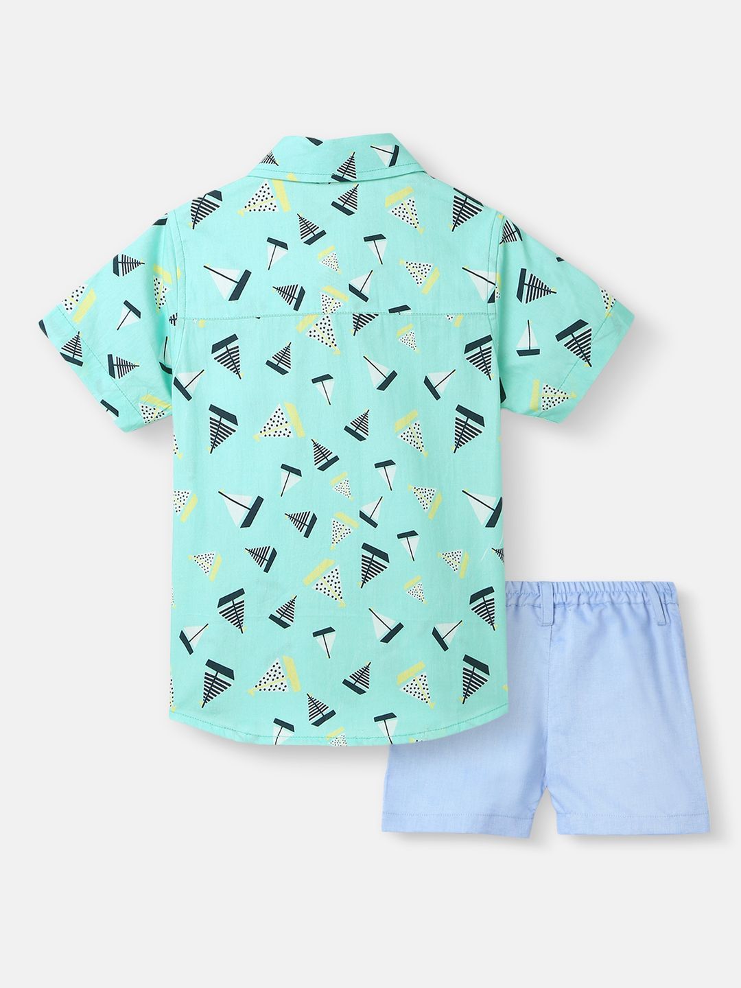 Nauti Nati Boys Printed Shirt with Shorts