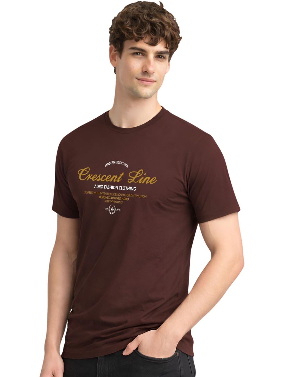 ADRO Men Typography Printed T-shirt