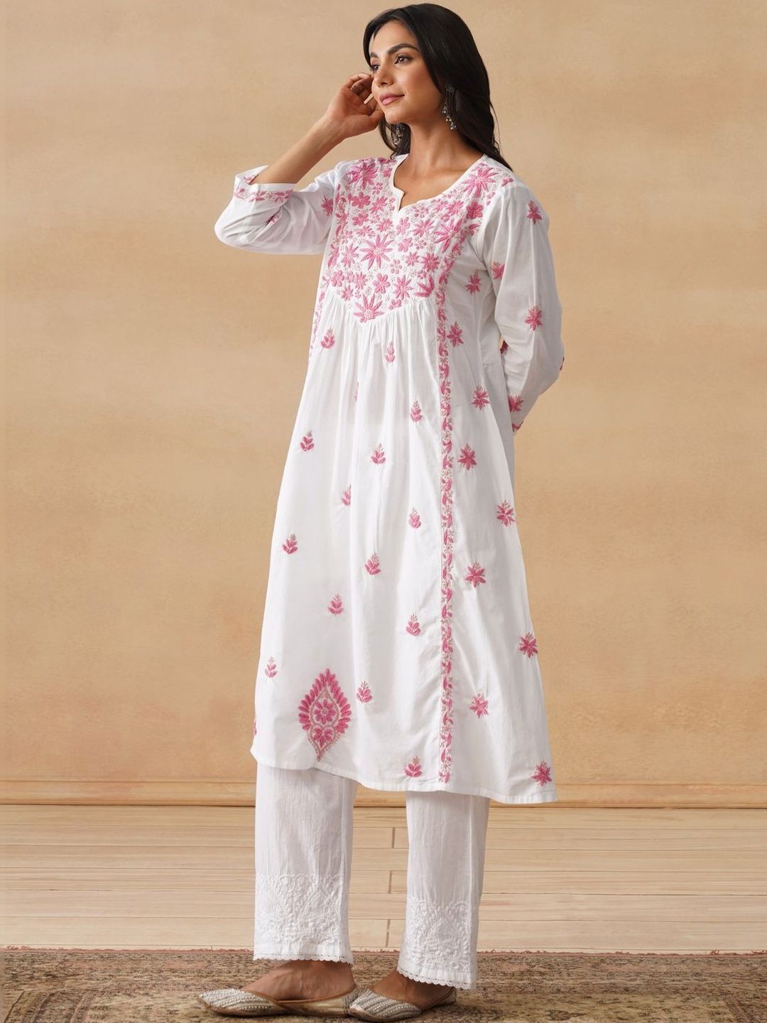 Rumah Wanita Chikankari Kurta Chikankari
