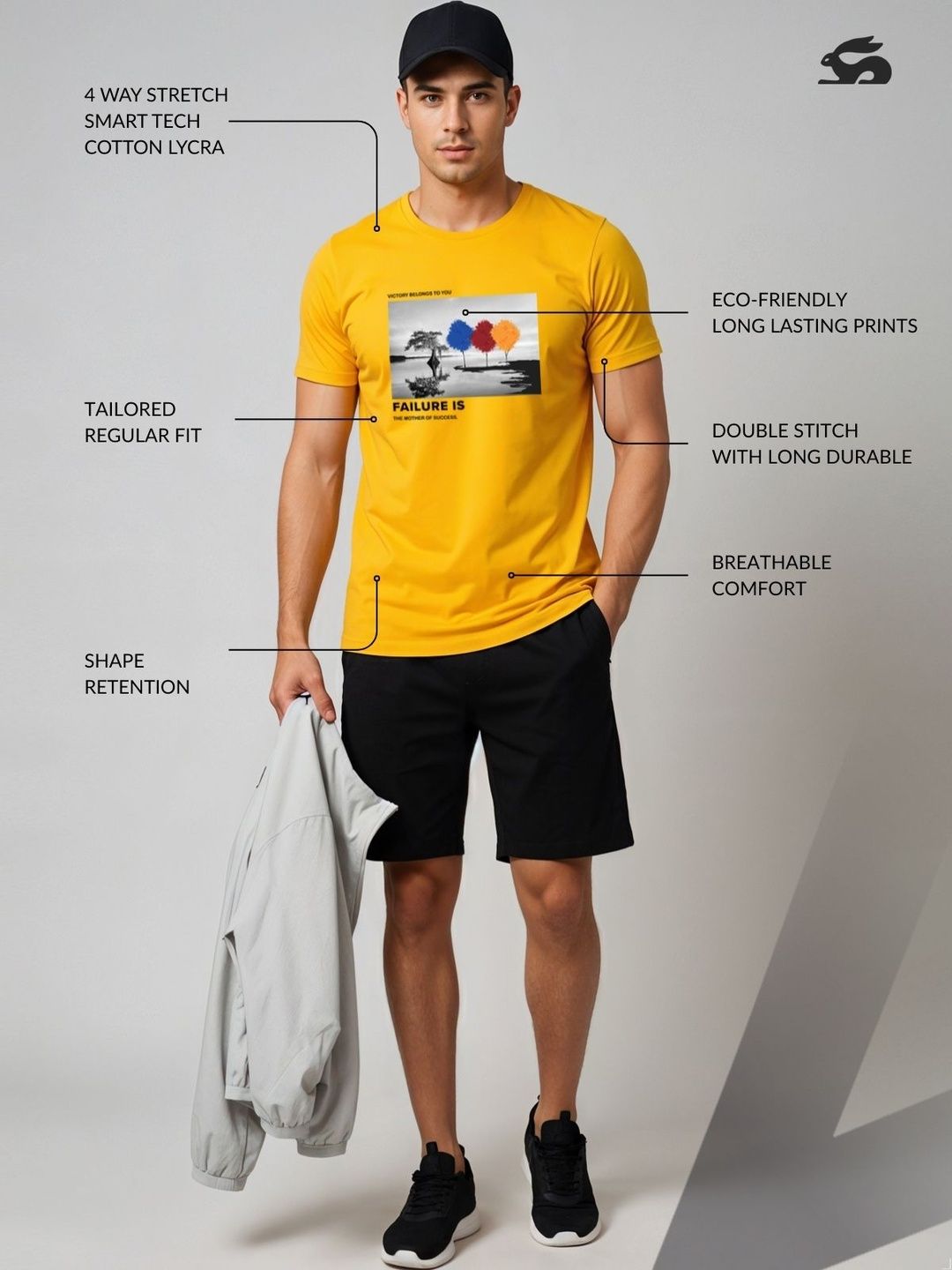 ADRO Graphic Printed Lengan Pendek Cotton Regular Fit T-shirt