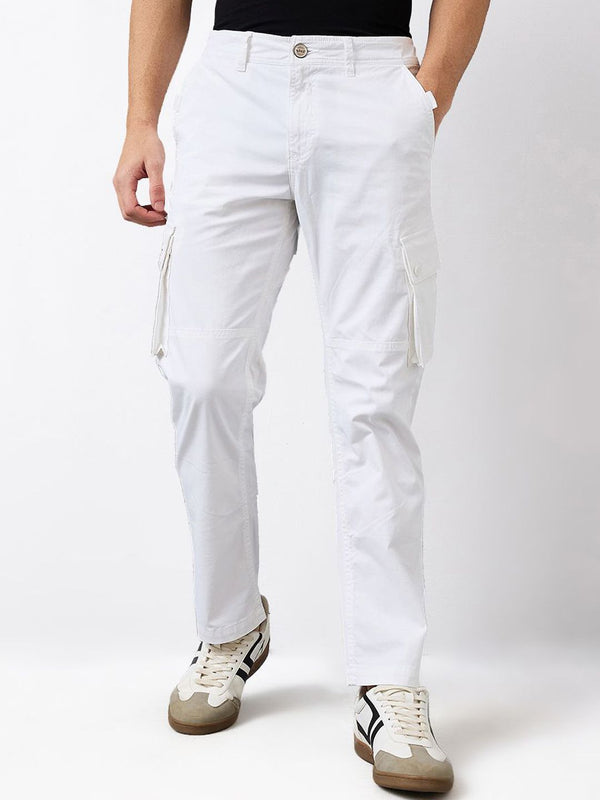 SPYKAR Men Straight Fit Cotton Cargos