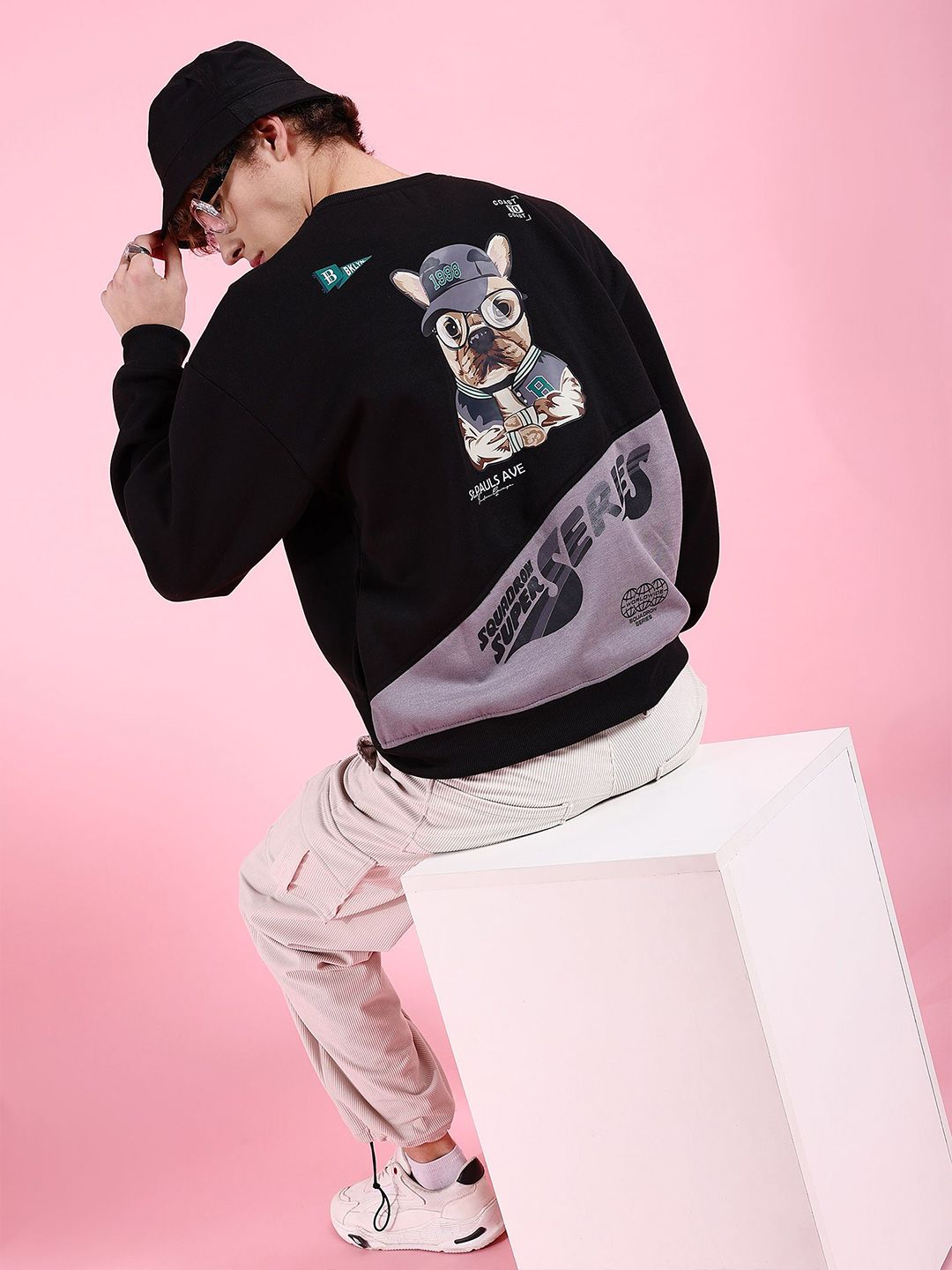 The Indian Garage Co Men Printed Pullover Sweatshirt