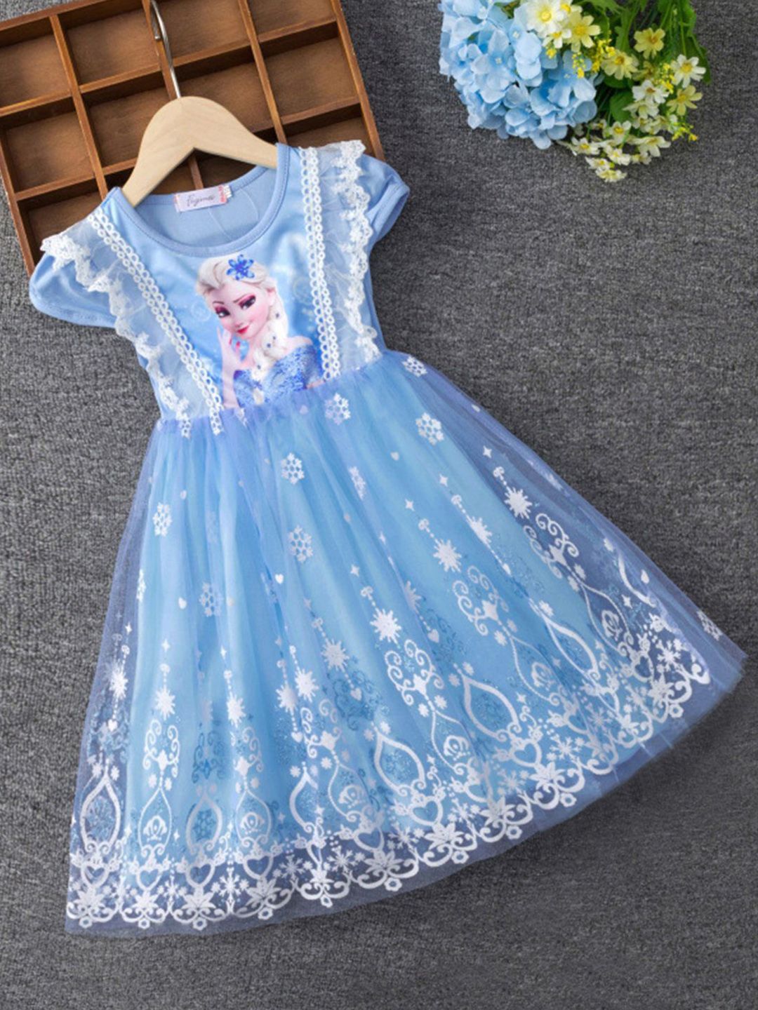 YK Girls Hiasan Fit & Flare Dress