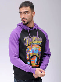 The Indian Garage Co Men Printed Hooded Sweatshirt
