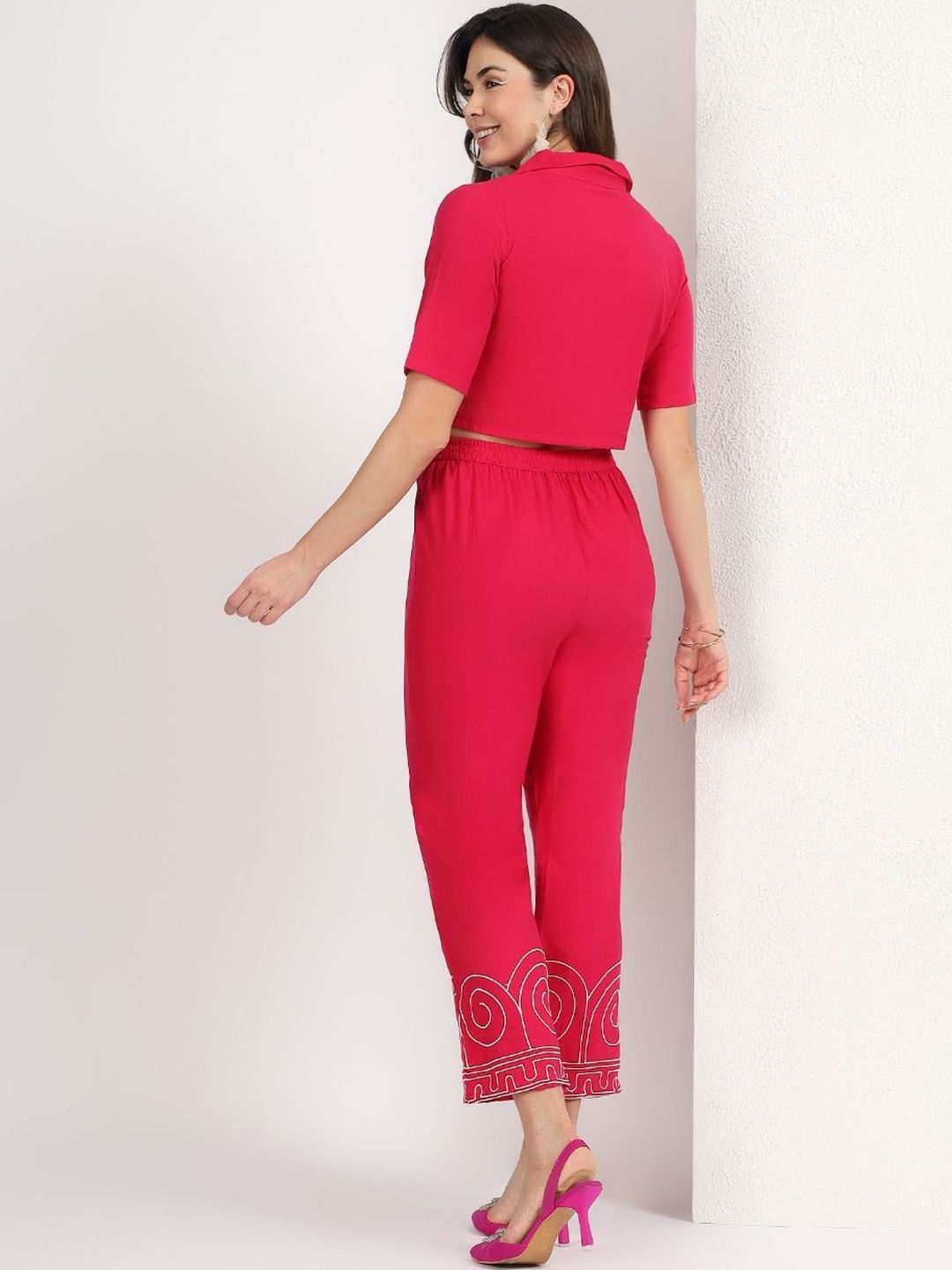 Mamicha Embroidered Shirt with Trousers