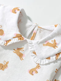 YK Girls Printed Top With Trousers