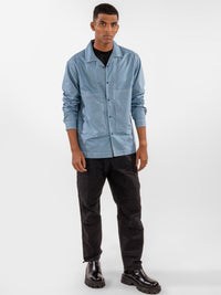 Eszett Cuban Collar Cotton Casual Shirt