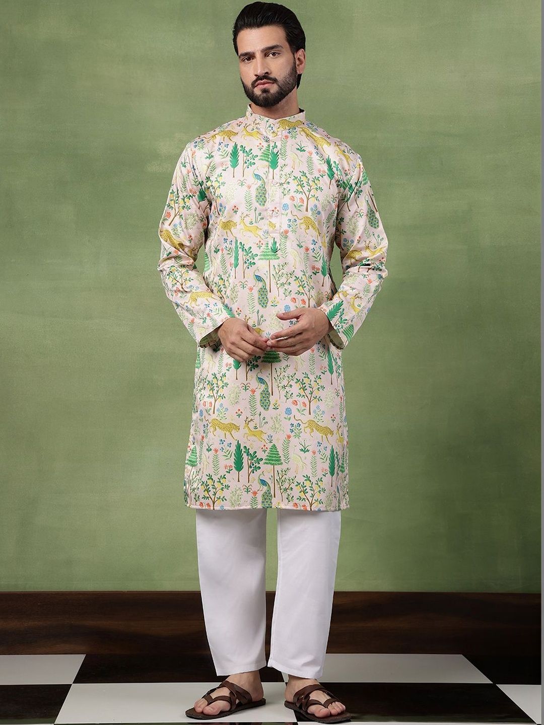 SOJANYA Men Printed Kurta