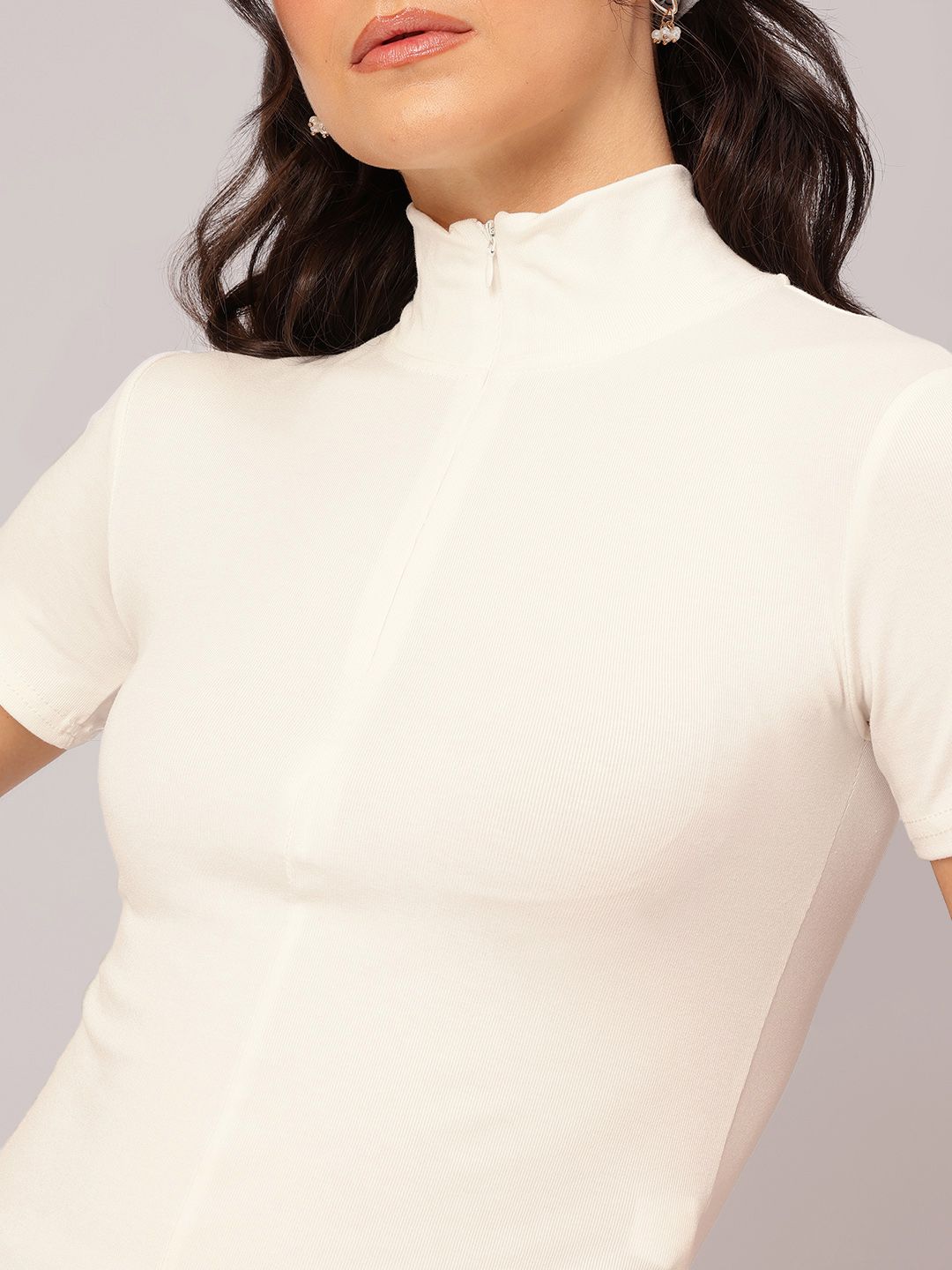 DressBerry Neckline Nectar Fitted Top