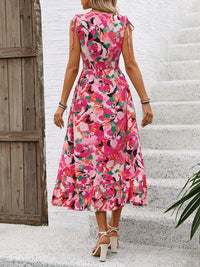 DressBerry Printed A-Line Midi Dress