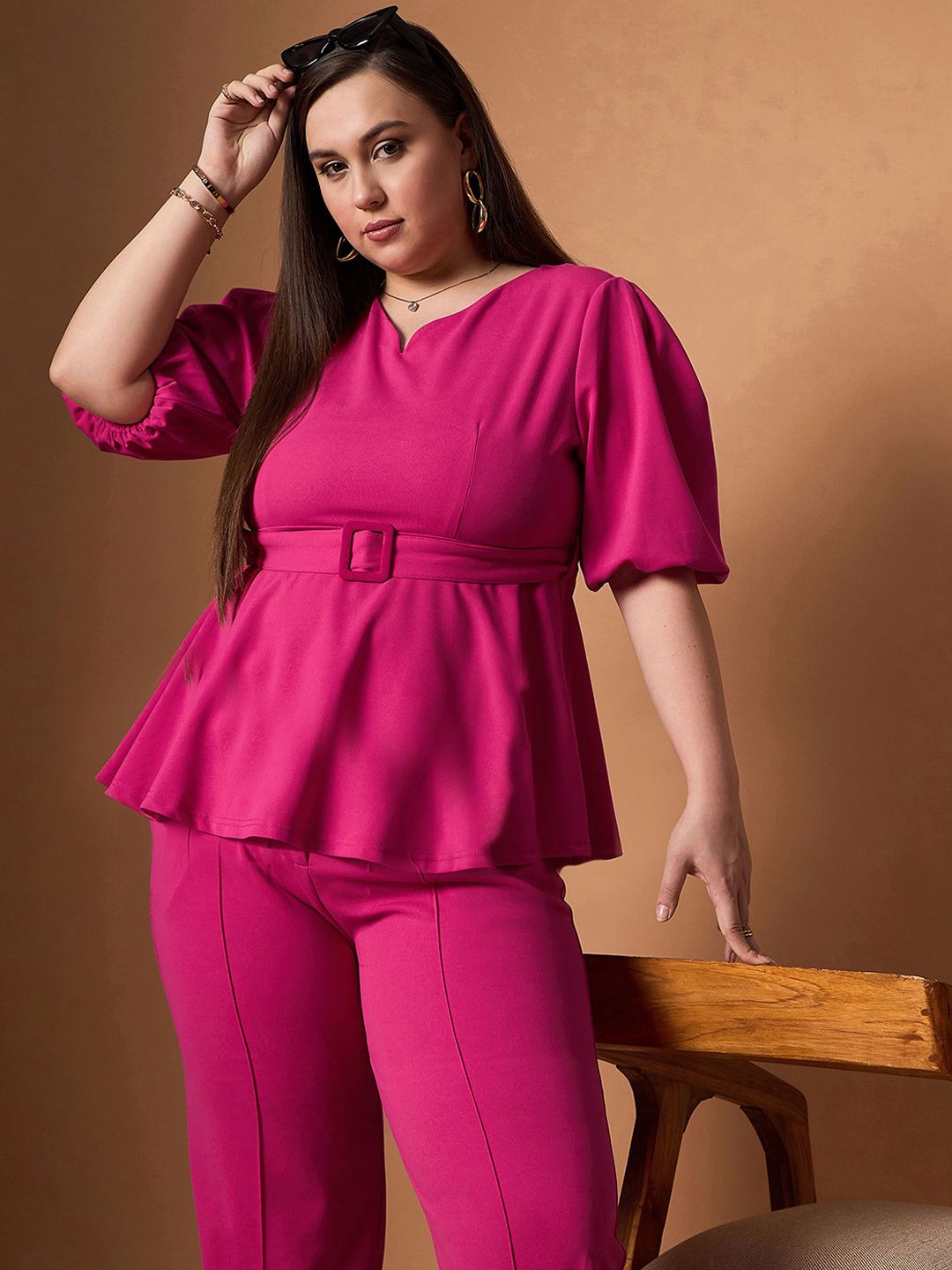 SASSAFRAS Curve Top & Trousers Co-Ords Set