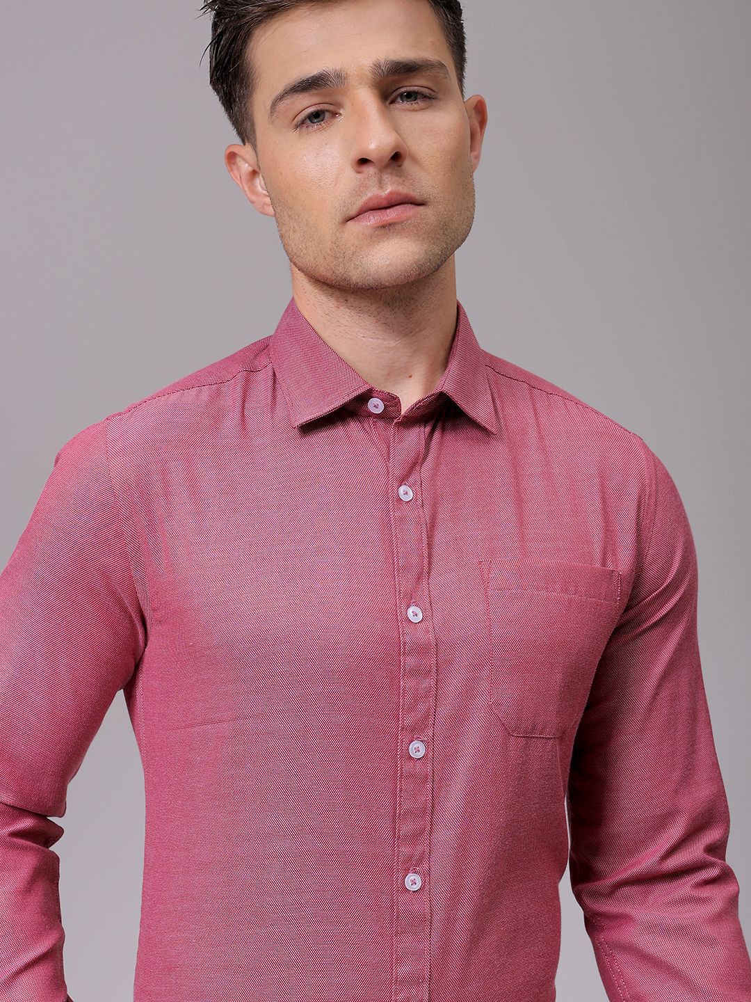 The Indian Garage Co. X Luxe Men Slim Fit Opaque Formal Shirt