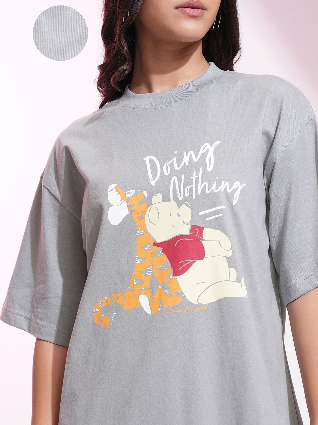 Tokyo Talkies Disney Women Winnie & Tigger Print Mini TShirt Dress