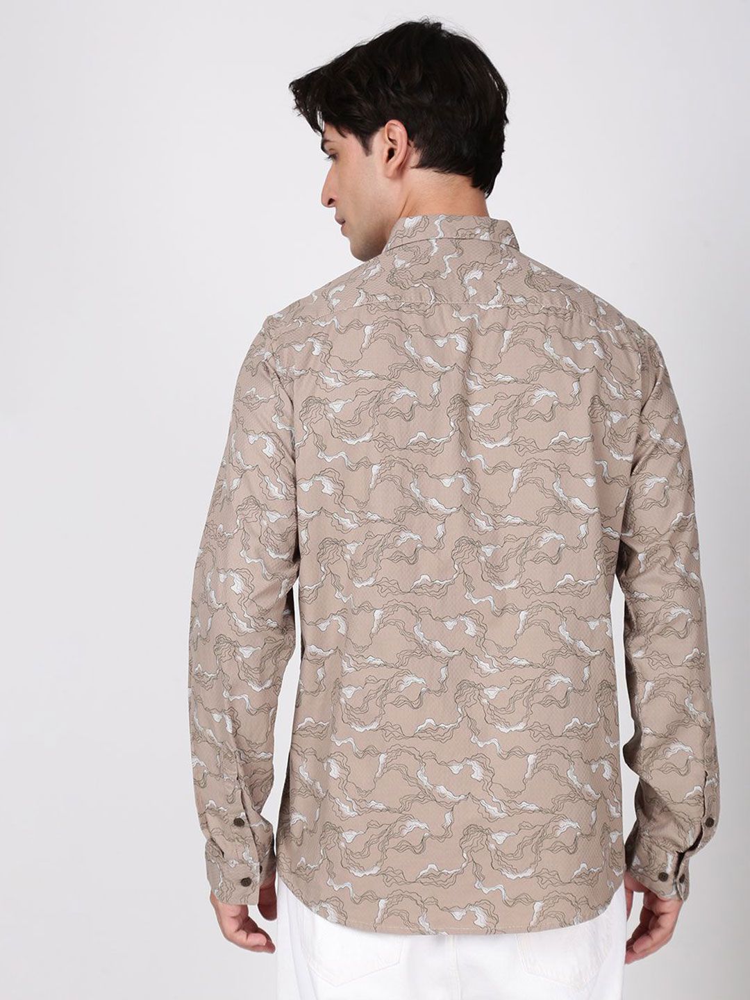 Bene Kleed Men Slim Fit Printed Casual Cotton Shirt